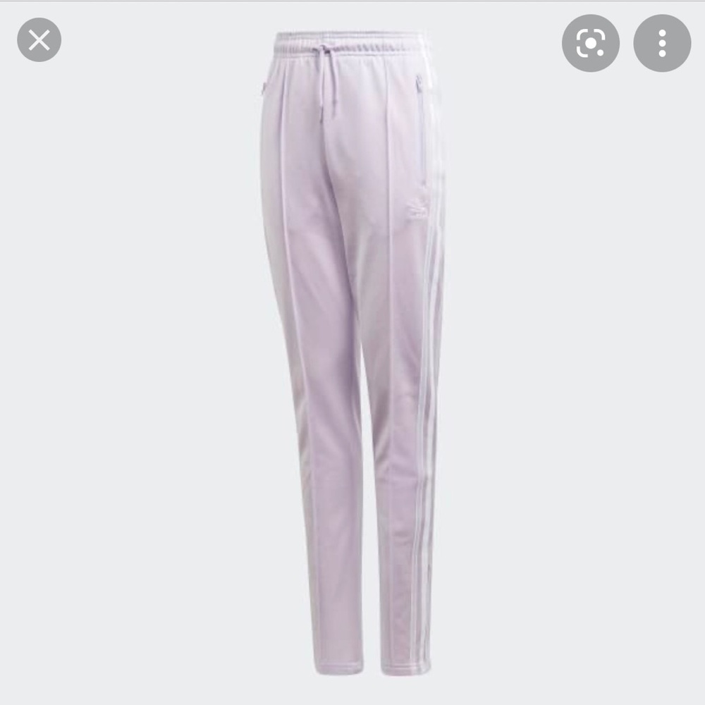 Adidas Track Pants - Lavender XS